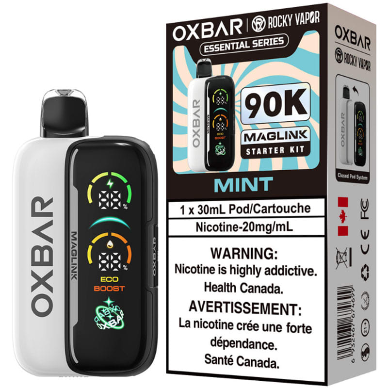 Mint-Oxbar x Rocky Vapor Maglink Hybrid 90K Disposable Vape
