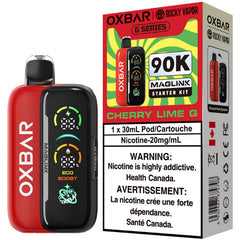 Cherry Lime G-Oxbar x Rocky Vapor Maglink Hybrid 90K Disposable Vape