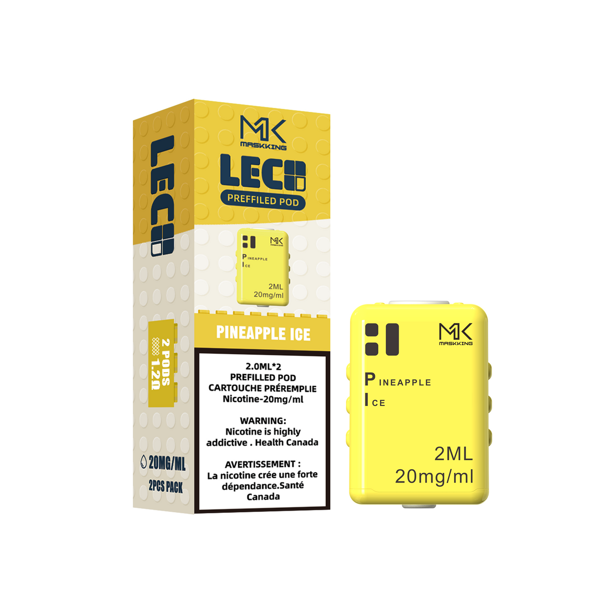 Pineapple Ice Maskking Leco 2400 Pod(2 Packs)