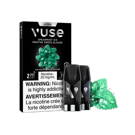 Spearmint Ice Flavor Vuse Ultra Pods 2pk Pre-Filled Pods