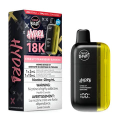 STR8 UP Strawberry Banana Iced Flavour Beast Hydra 18K Disposable Vape