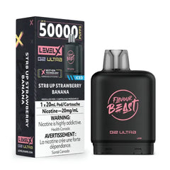 STR8 UP Strawberry Banana Iced - Level X Flavour Beast G2 Ultra 50K