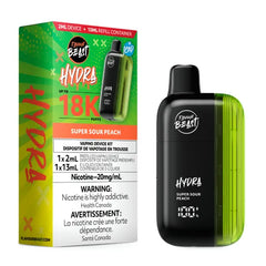 Super Sour Peach Iced Flavour Beast Hydra 18K Disposable Vape