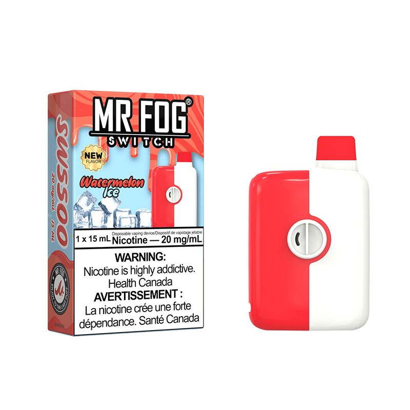 Watermelon Ice Mr. Fog Switch 5500 Puffs Disposable Vape