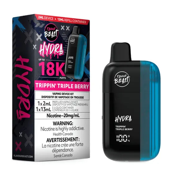 Trippin' Triple Berry Flavour Beast Hydra 18K Disposable Vape
