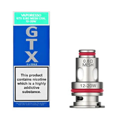 VAPORESSO GTX 0.8ohm MESH COIL 12-20W - (5pcs)