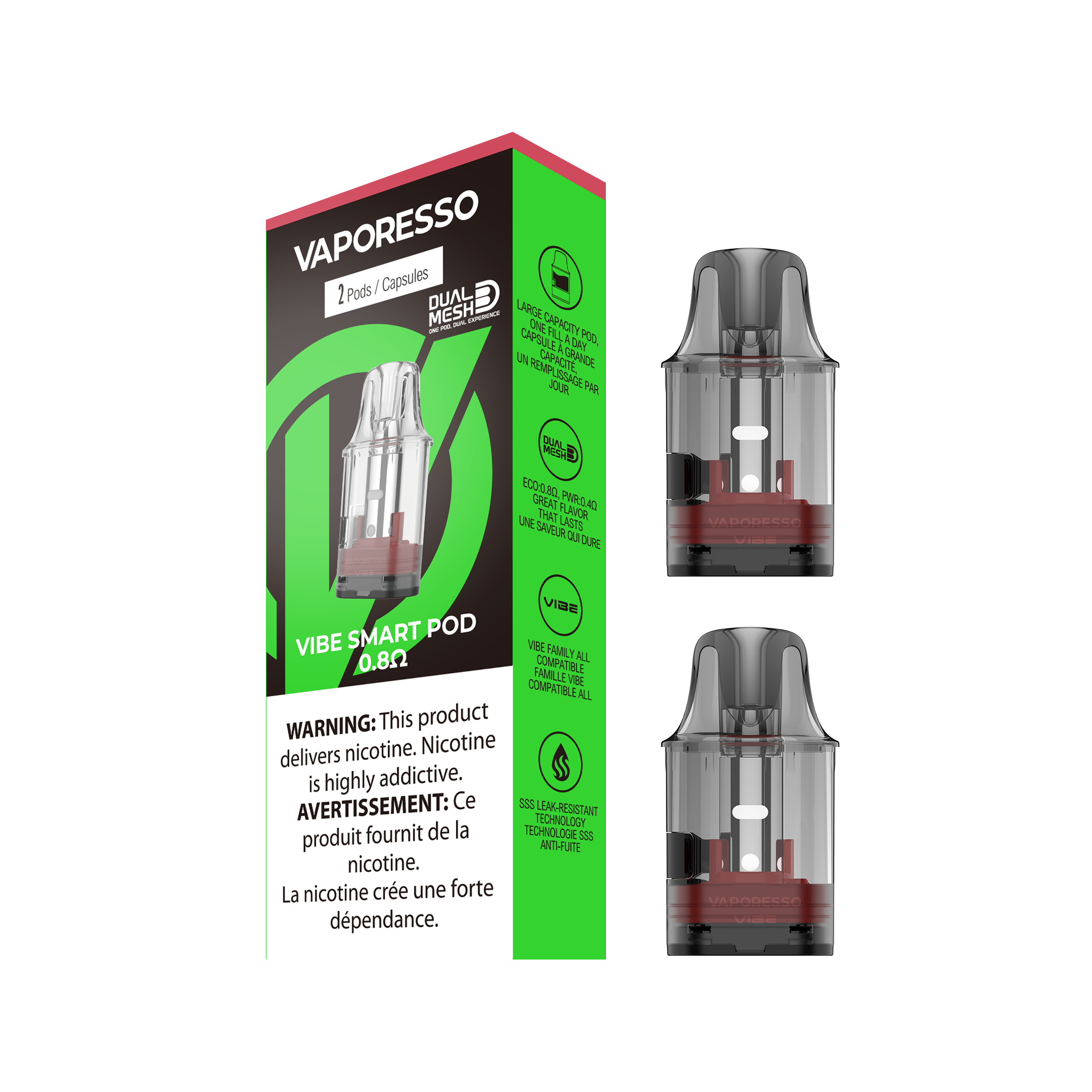 Vaporesso Vibe Replacement Pod (2 Pack) Vaporesso Vibe Replacement Pod (2 Pack)