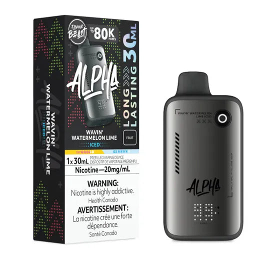 Wavin' Watermelon Lime Iced Flavour Beast ALPHA 80k Disposable Vape - VapeBest