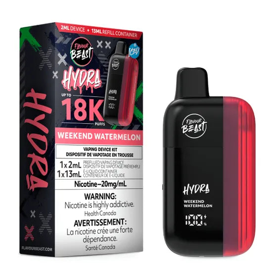 Weekend Watermelon Iced Flavour Beast Hydra 18K Disposable Vape